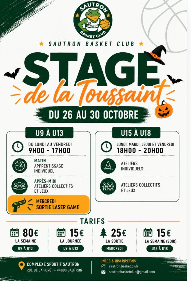 STAGE DE LA TOUSSAINT